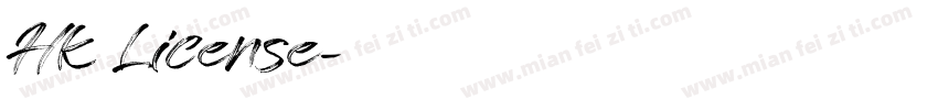 HK License字体转换